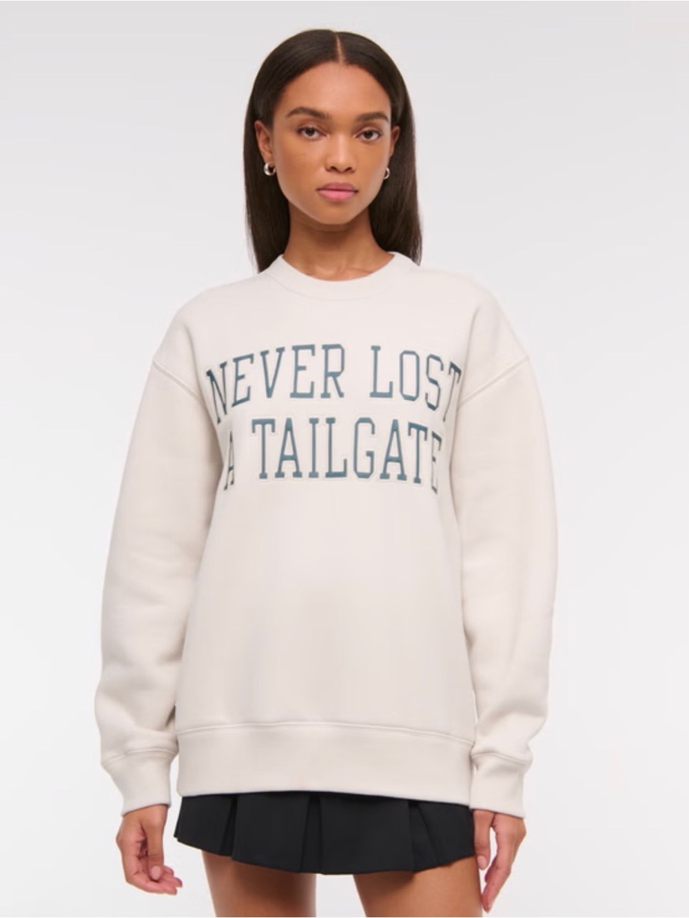 Abercrombie & Fitch Tailgate Sunday Crew Sweatshirt NWOT - Picture 2 of 4